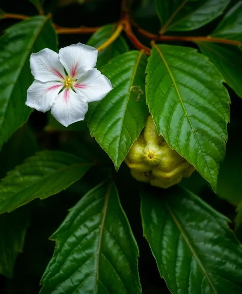 white flower paw paw