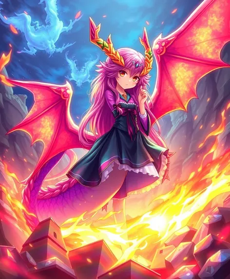 dragon anime girl