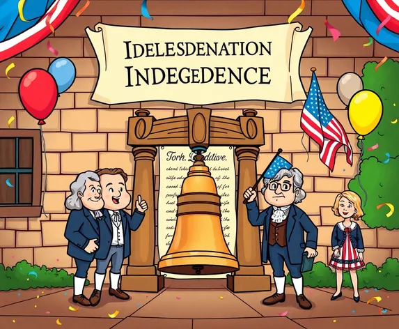 cartoon drawing of declaration