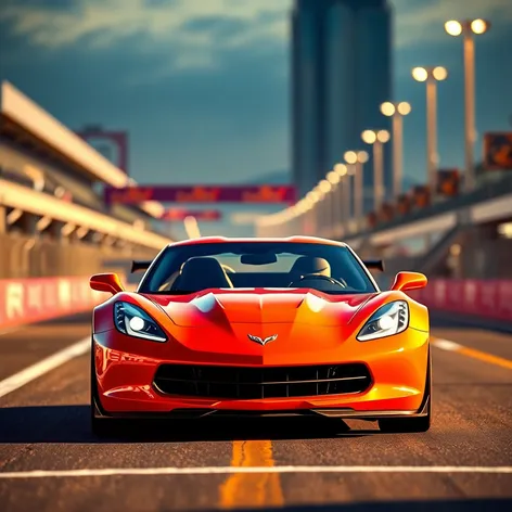 orange corvette