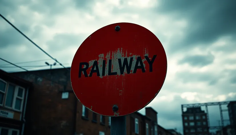 railway crossing sign