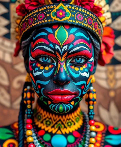 mayan face painting