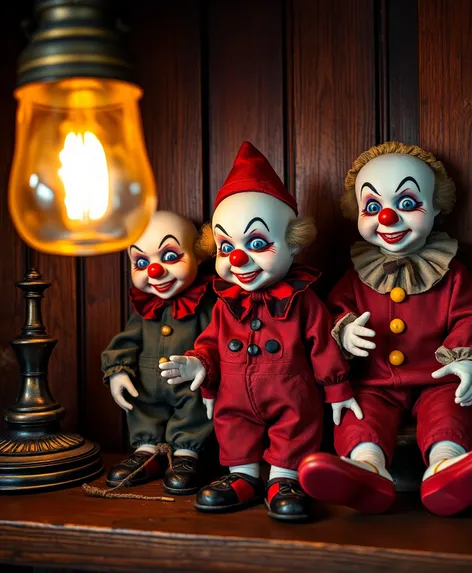 porcelain clown dolls