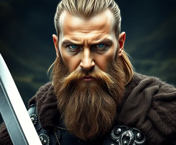 handsome viking man