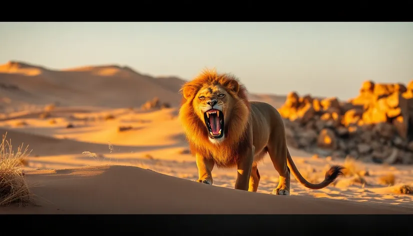 lion roar images