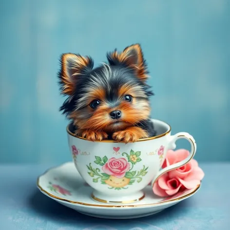 yorkie tea cup