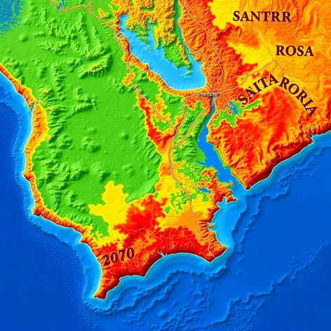 santa rosa on map