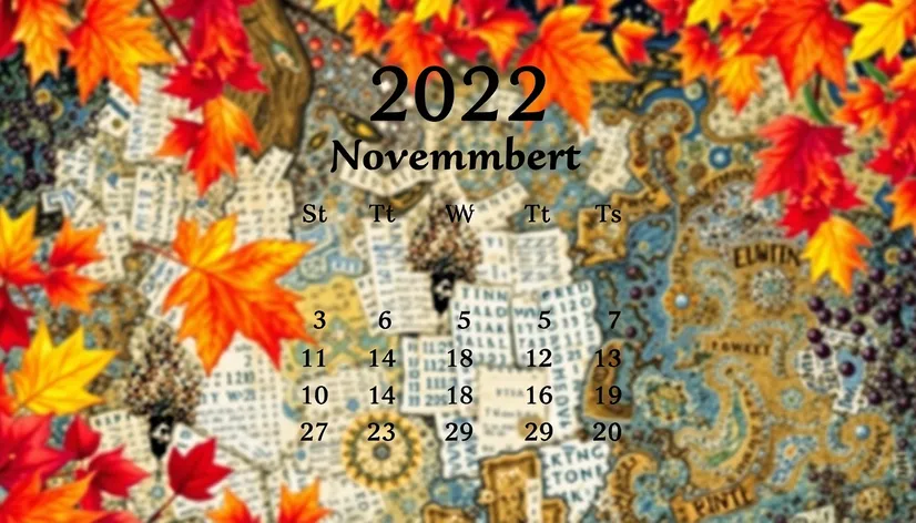 nov 2022 calendar