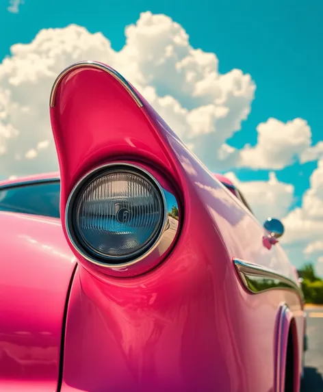 pink 1950s car