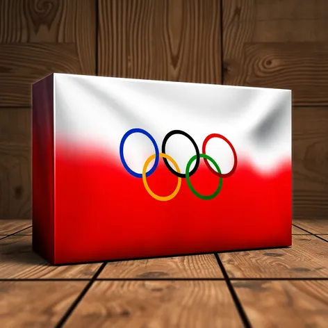 olympic flag in a