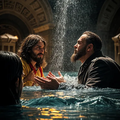 Jesus baptizing Hitler