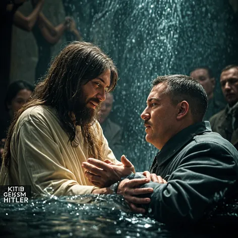 Jesus baptizing Hitler