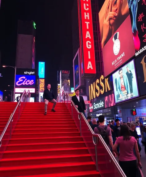 red stairs at times