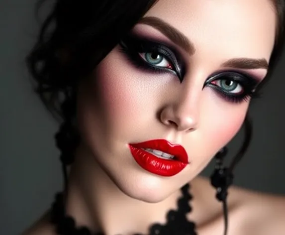 female goth makeup