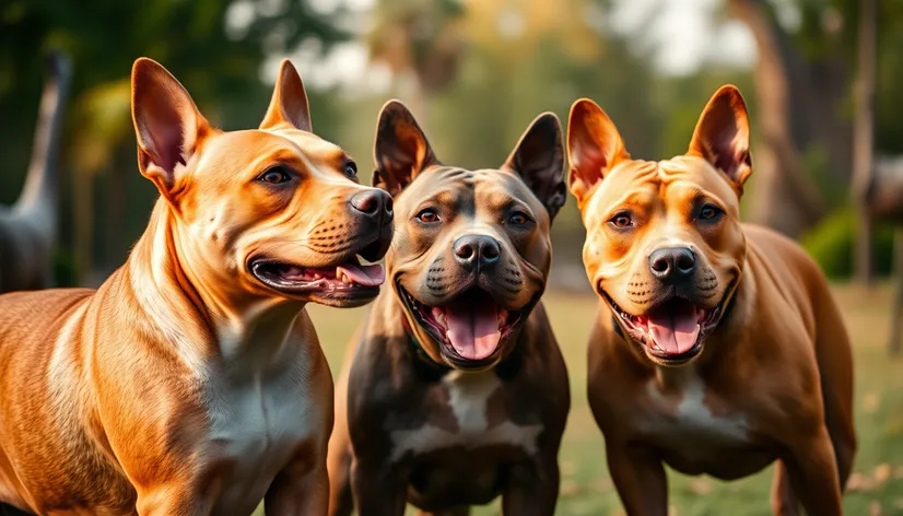 tan pitbull dogs