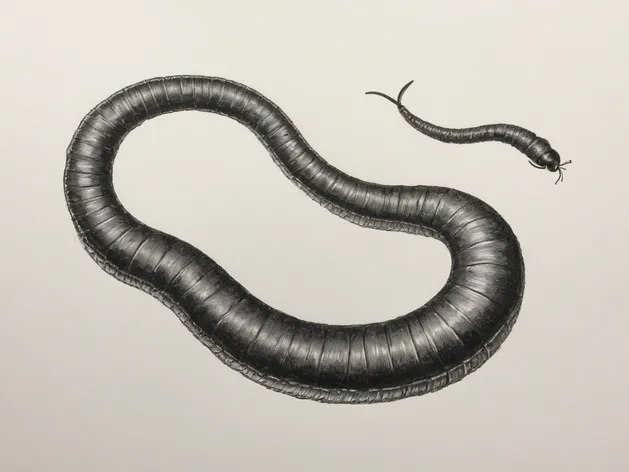 worm drawing