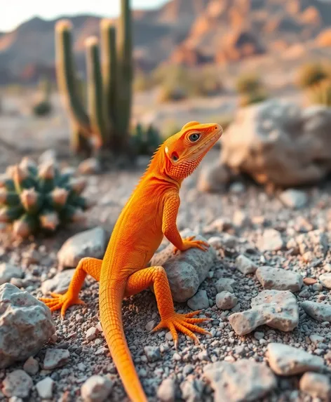 orange lizard