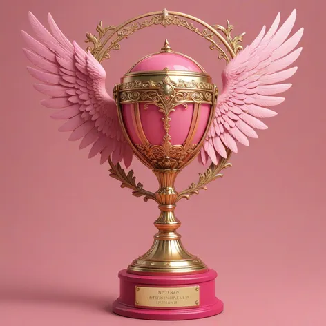 big pink detailed trophy