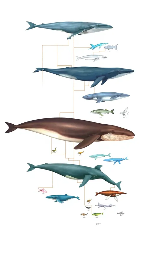 phylogenetic tree of whales