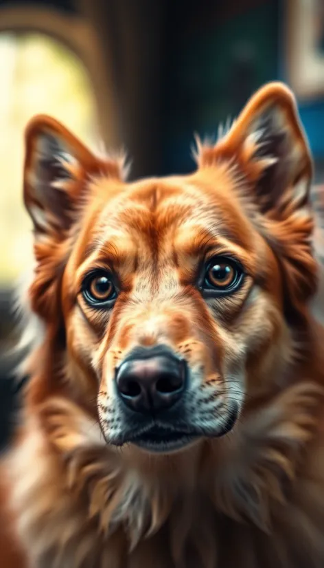 dog with human eyes