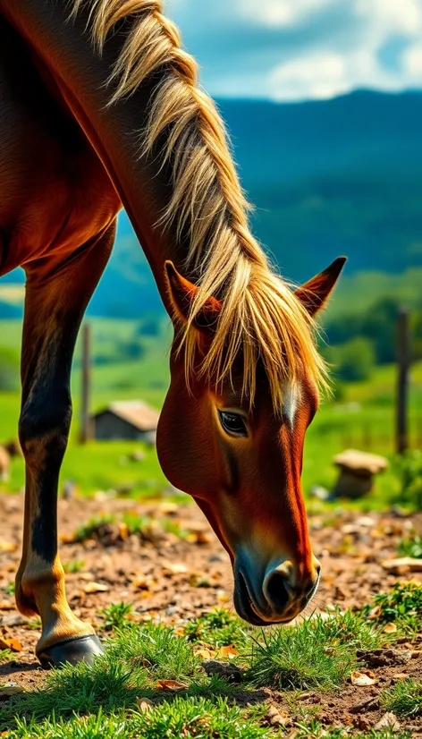 horse pooping