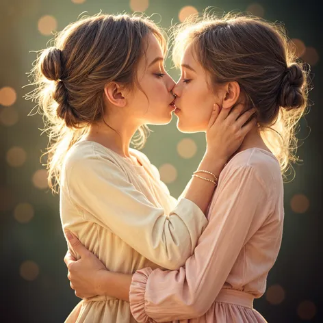 Make two girl kiss