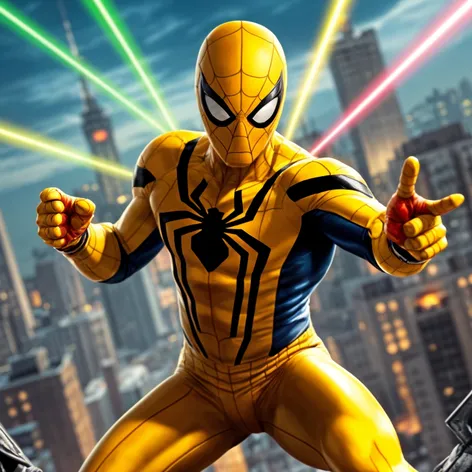 yellow spider man