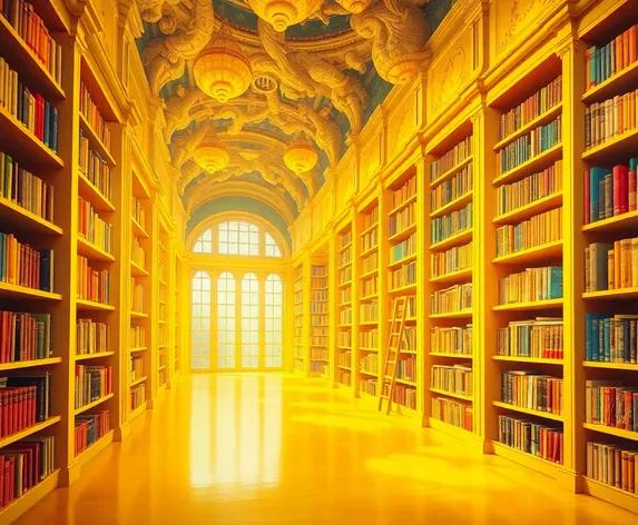 yellow surreal library