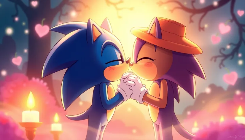 sonic kissing