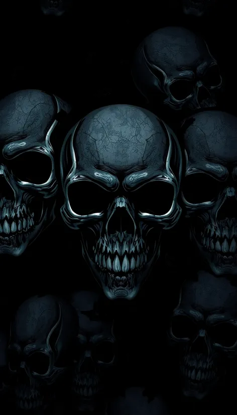 beautiful skulls art