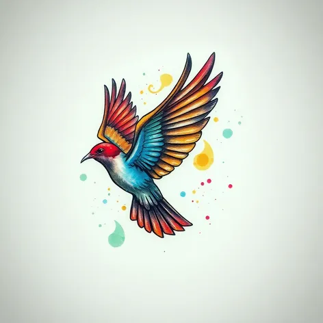 bird flight tattoo