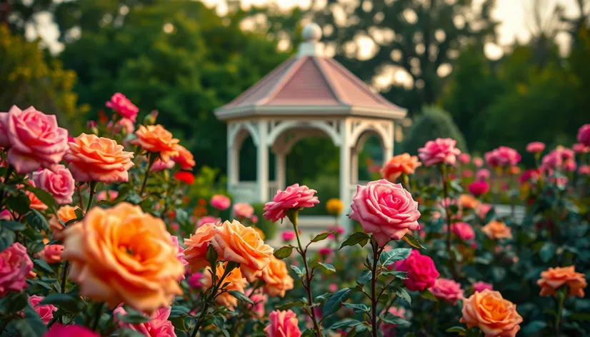 gazebo rose garden