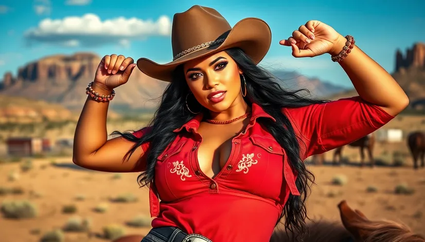 thick latina cowgirl