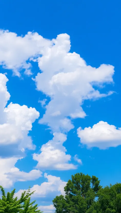 blue sky with clouds