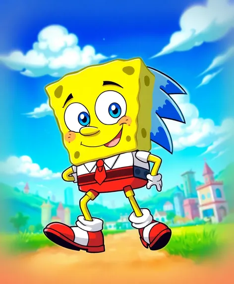 spongebob in sonic