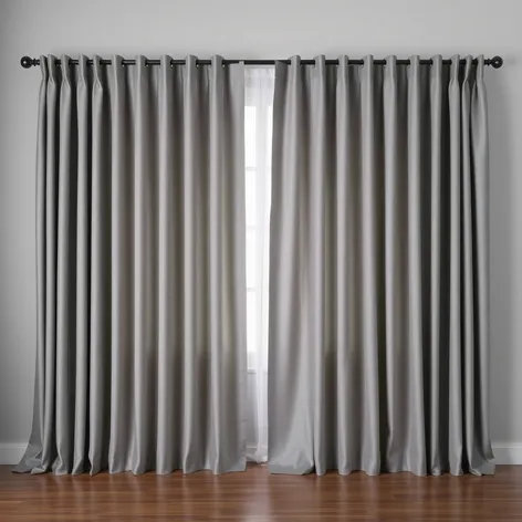 gray living room curtains