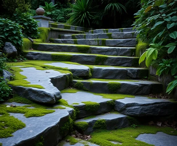 garden stone steps