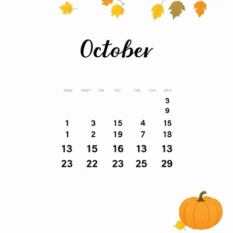 october 2023 calendar printable