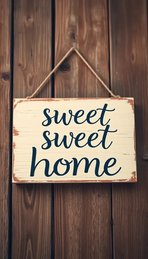 home sweet home sign