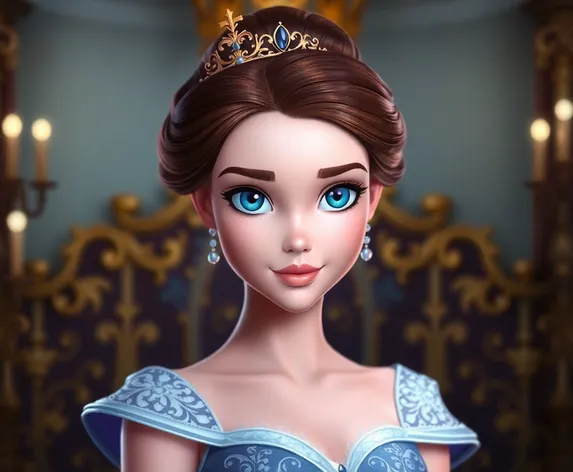 disney princess with blue