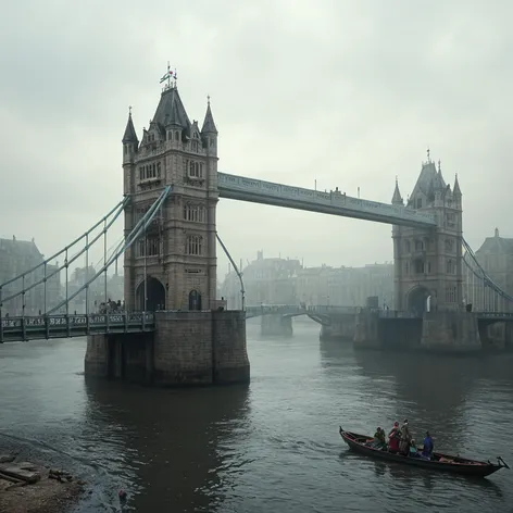 Medieval London Bridge and