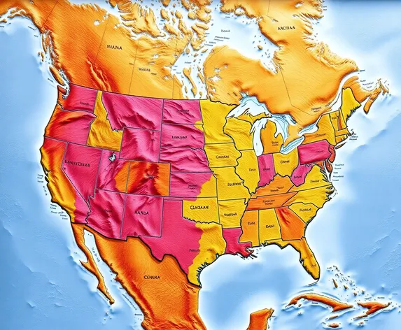 us and canada map