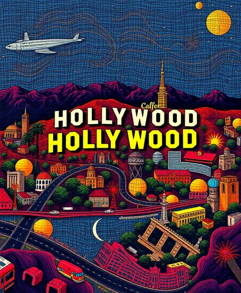 hollywood california map