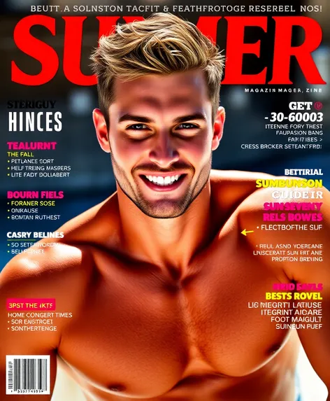 hot guy sunburn magazine