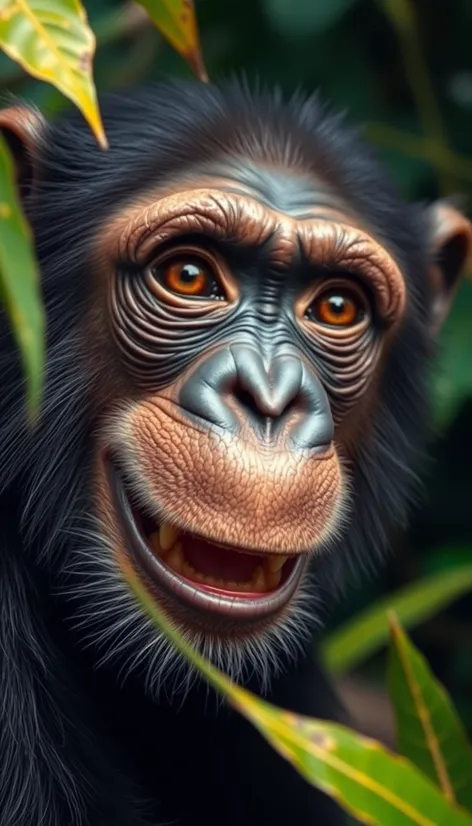 chimpanzee smile