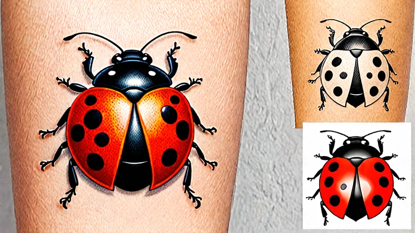 lady bug tattoo