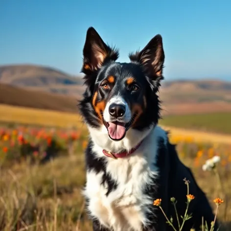 border collie and blue