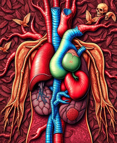 map of organs in