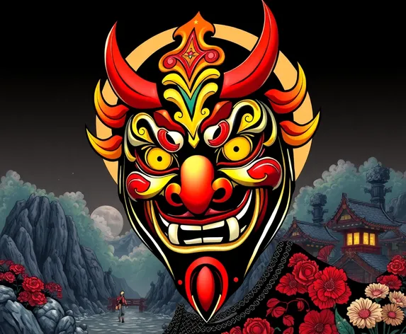 hannya mask art