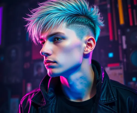 cyberpunk hair male